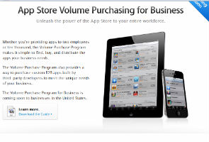 Apple adds volume app purchases for businesses
