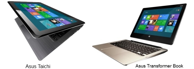 Asus announces dual-display Taichi, detachable laptop Transformer Book