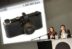 Auction house: Camera fetches record euro1.3 million
