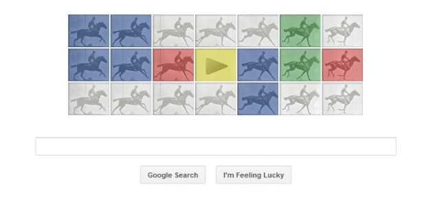 Eadweard J. Muybridge celebrated by Google doodle