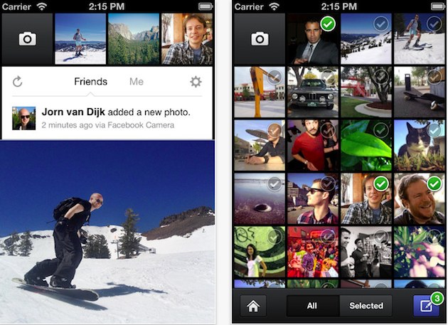 Facebook launches iPhone camera app