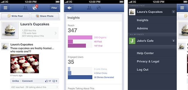 Facebook Pages Manager app debuts for iOS