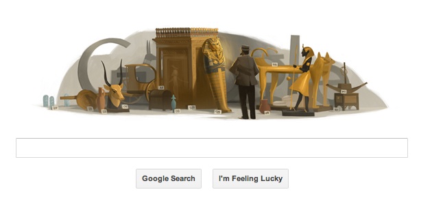 Archaeologist Howard Carter's birthday Google doodle