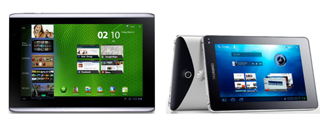 Huawei MediaPad, Acer Iconia Tab A500 get Ice Cream Sandwich update