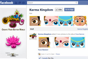 Ganesha, Hanuman on an island - only in Facebook's Karma Kingdom