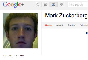 Zuckerberg most followed user on Google+