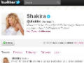 Shakira is seventh most popular person on Twitter