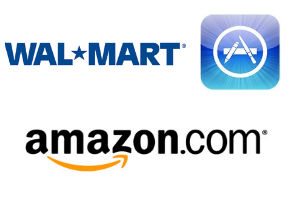 Wal-Mart and Amazon go around Apple App Store
