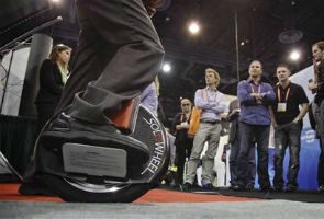 Weird gadgets at CES: Motorized unicycle, anyone?